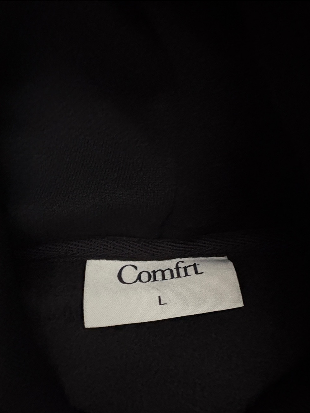 Comfrt Black Sweatshirt - Picture 2 of 9